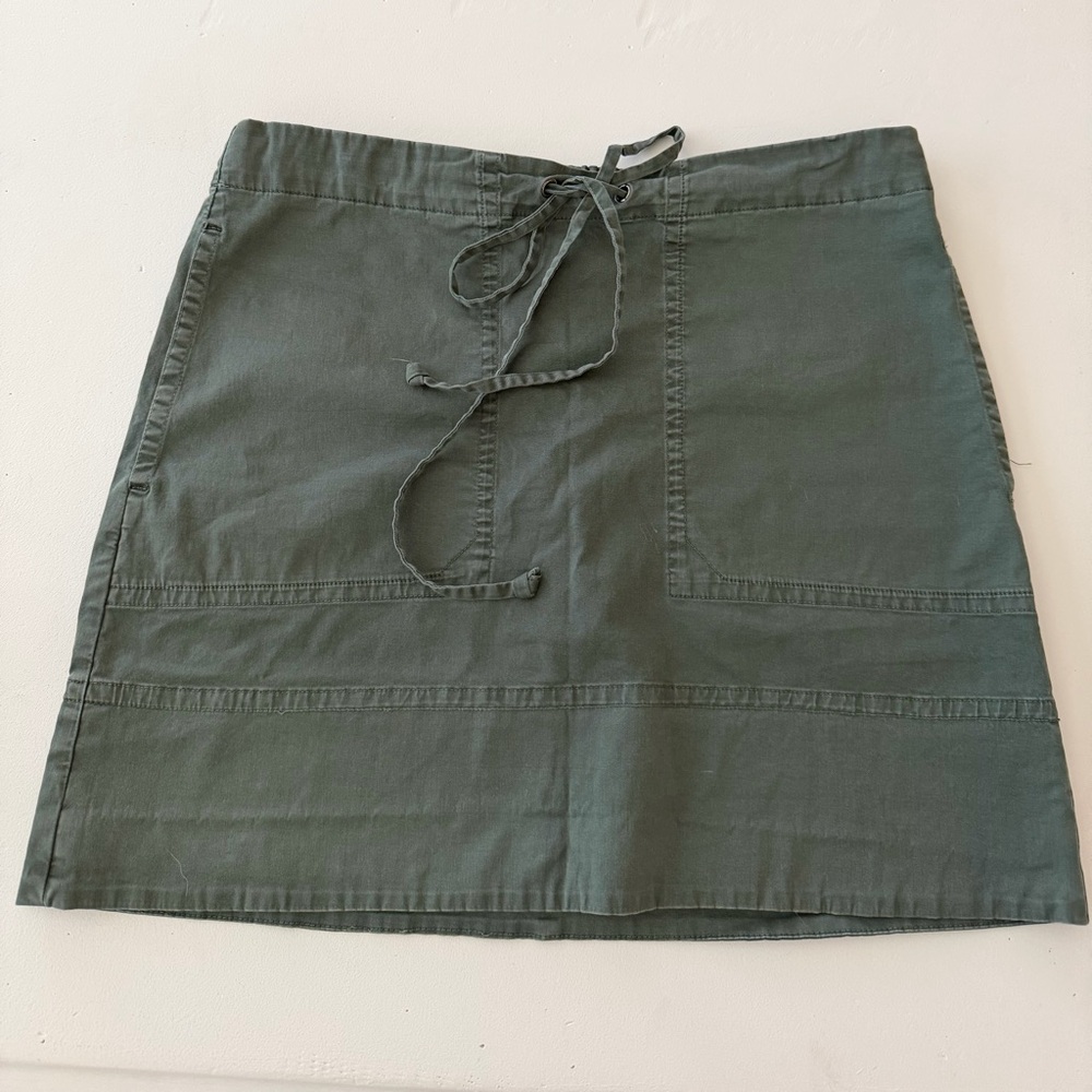 Theory Dark Green Mini Skirt